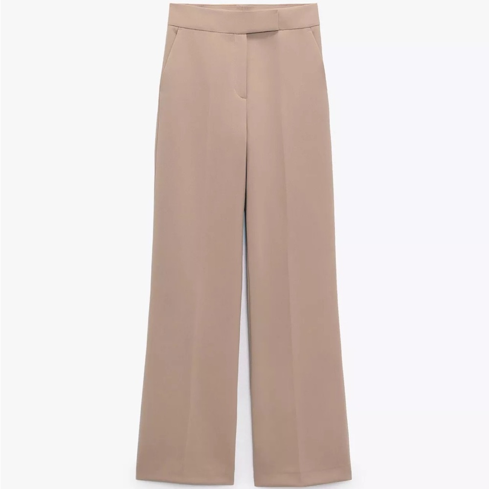 Zara Tan Wide Leg Women's Pants